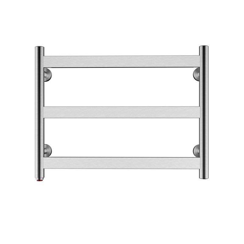 Heatgene Towel Warmer 3 Flat Bar Towel Dryer Wall-Mounted Plug-In Bath